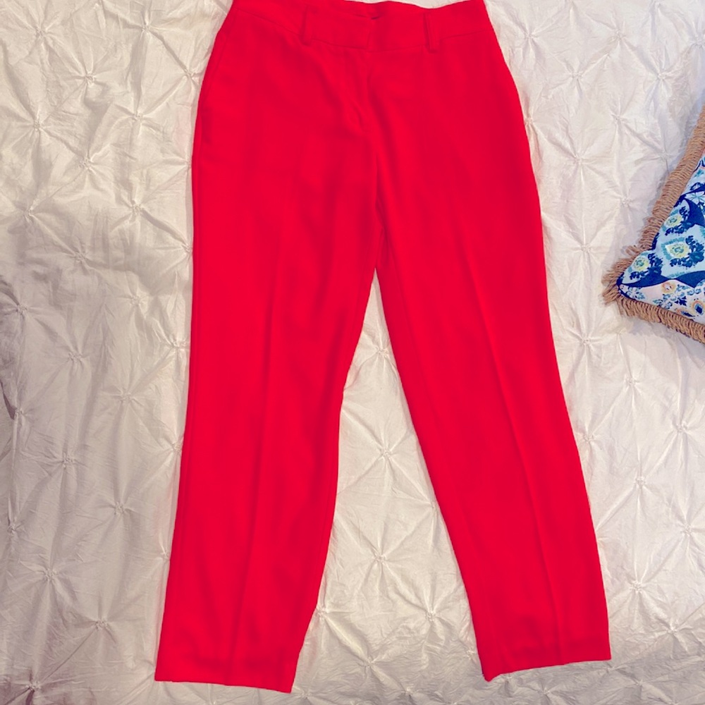 Victoria’s Secret Crop ankle dress pants, bright pink size 4